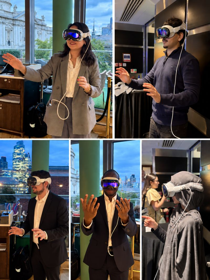Guests wearing VR headsets at an immersive brand experience
