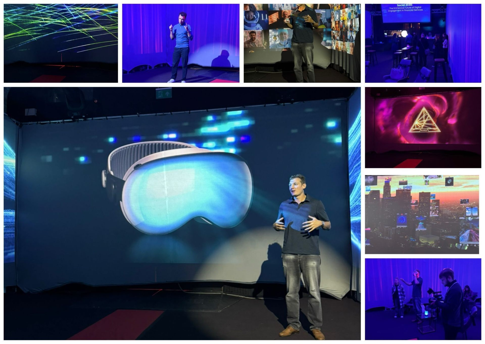 Immersive projection experiences at corporate events and presentations